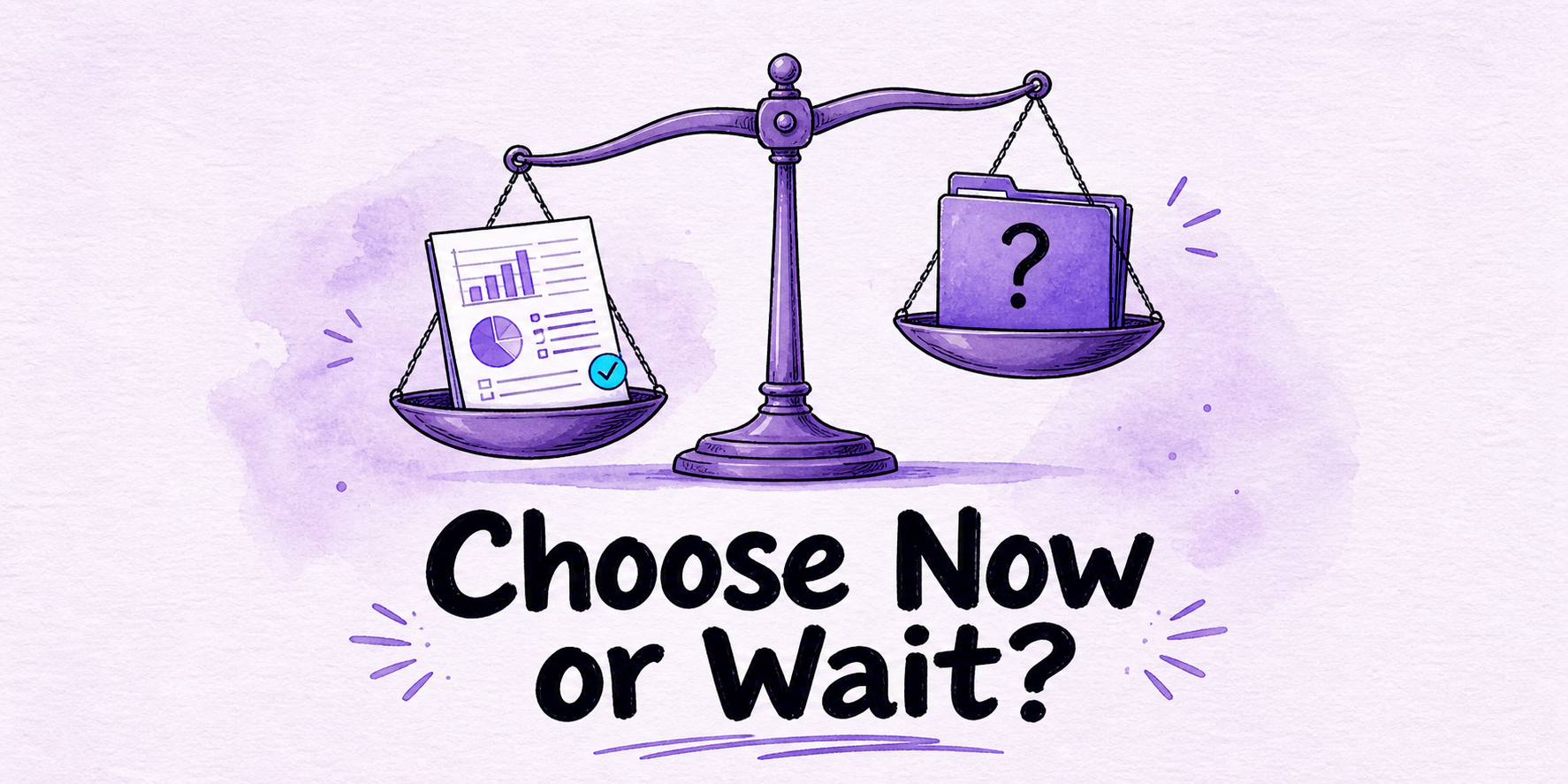 Hand-drawn editorial illustration for CheaterBusting vs CheaterFinder: Choose or Wait?