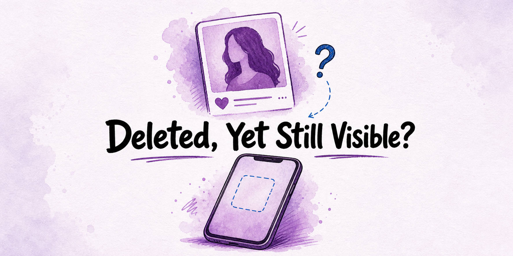 Hand-drawn editorial illustration for Boyfriend Says He Deleted Tinder, but His Profile Appears