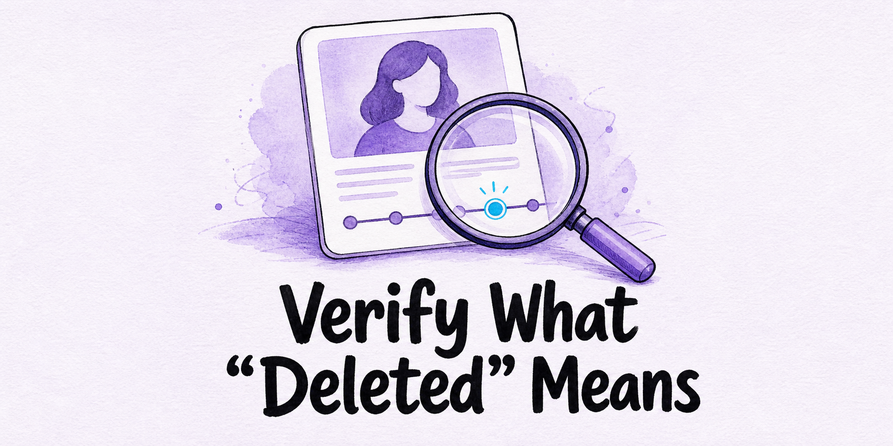 Hand-drawn editorial illustration for Partner Says Their Dating Profile Is Deleted: 5 Steps